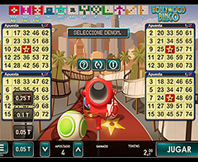 Imagen de cuatro cartones de Bingo online